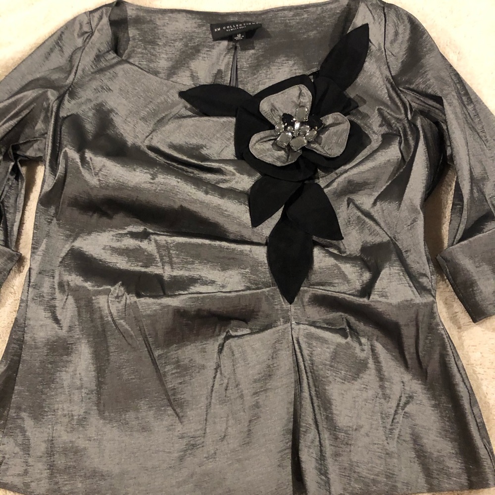 Fancy silver blouse